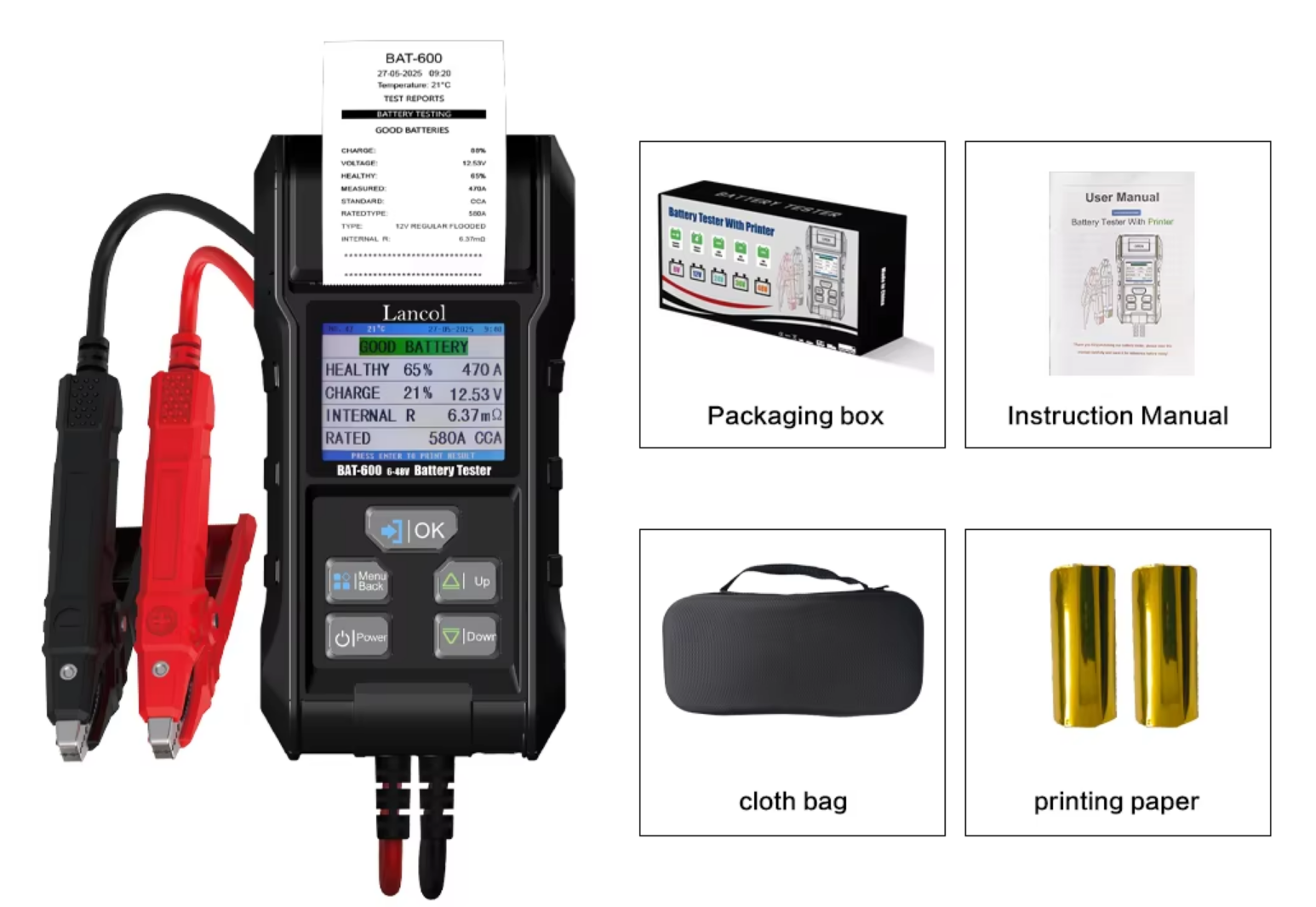 BAT-600 PACKING LIST